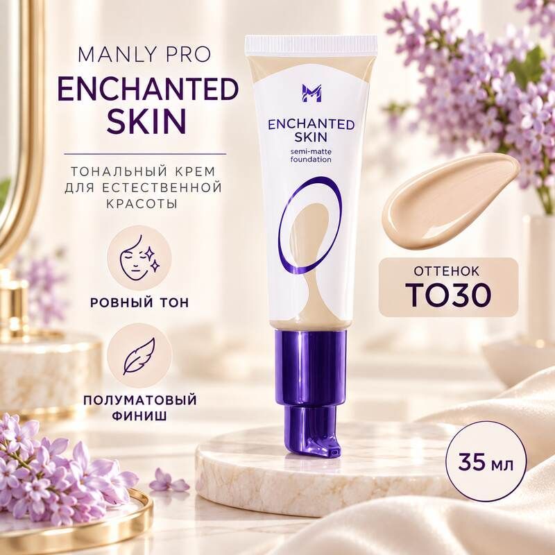 ональный крем MANLY PRO Enchanted Skin «Зачарованная кожа», оттенок ТО30, 35 мл